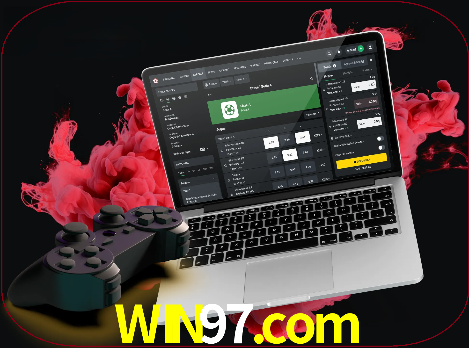 Visite a secção especial de jogos de vídeo em win97 para descobrir em que jogos pode apostar e ganhar muito dinheiro.