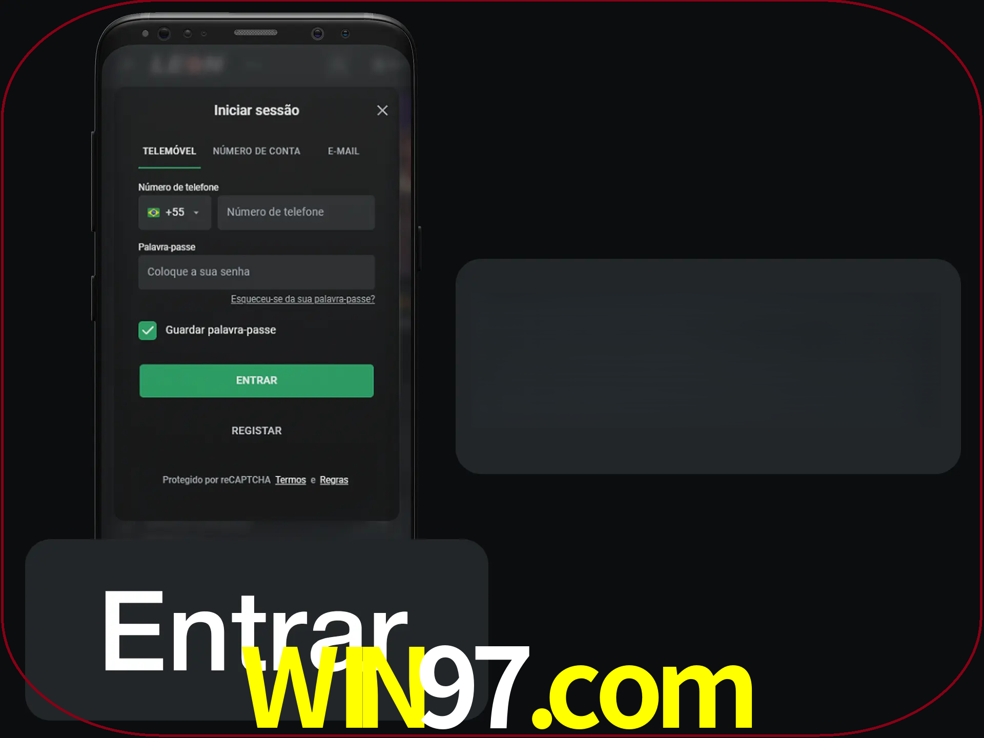 Faça o login para começar a apostar e jogar no cassino.
